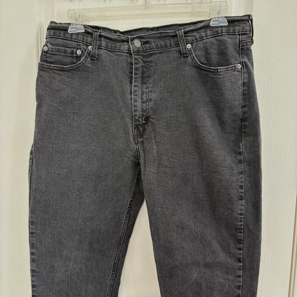 Levi's 514 Straight Fit Jeans 99% Cotton Black Midnight Men's Size 40 x 32